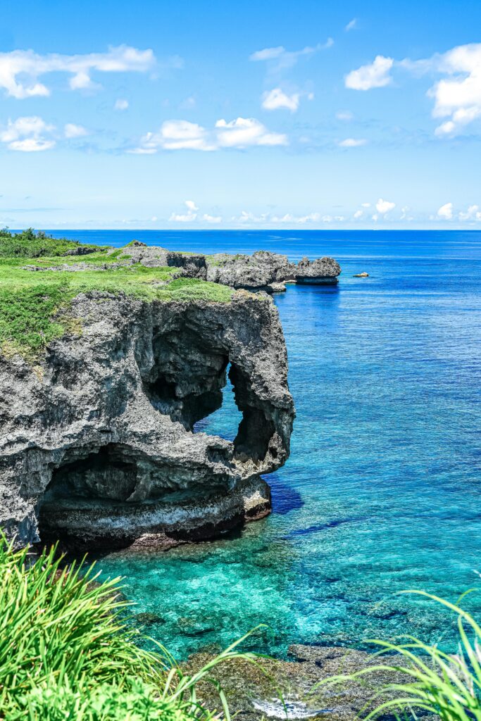 View from the Cape Manzamo, Okinawa Island, Japan
